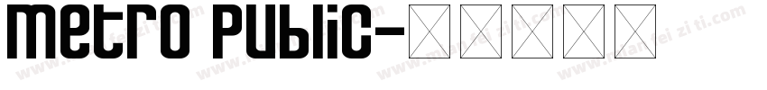 metro public字体转换